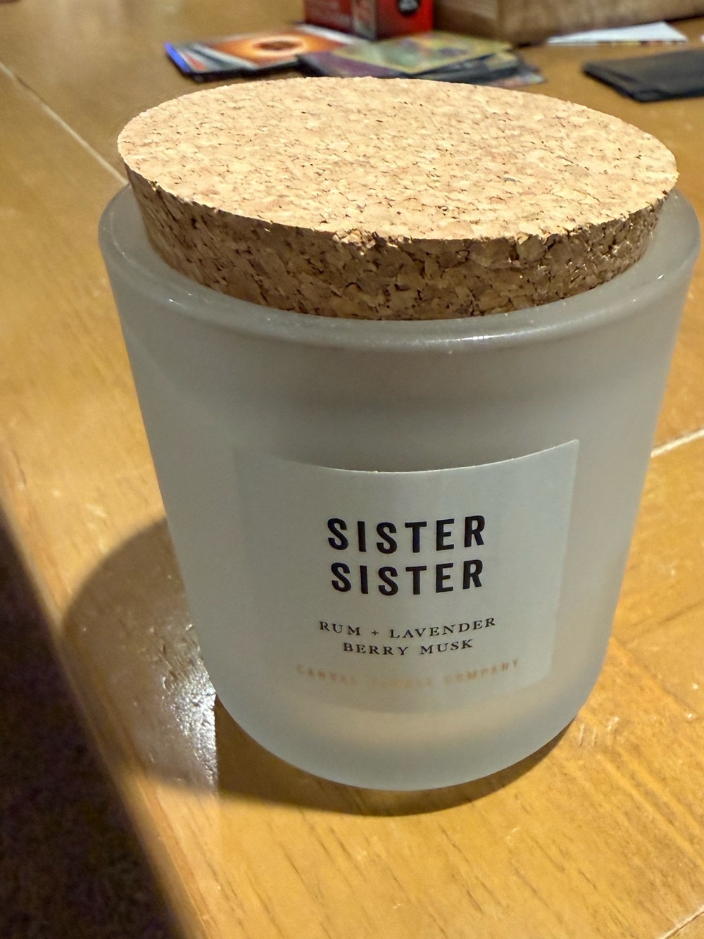 CANVAS CANDLE COMPANY - SISTER sISTER Hand Poured Soy Candle